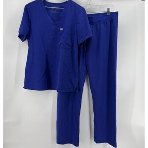 Figs Technical Collection Scrubs Womens Large Shirt and Medium Pants